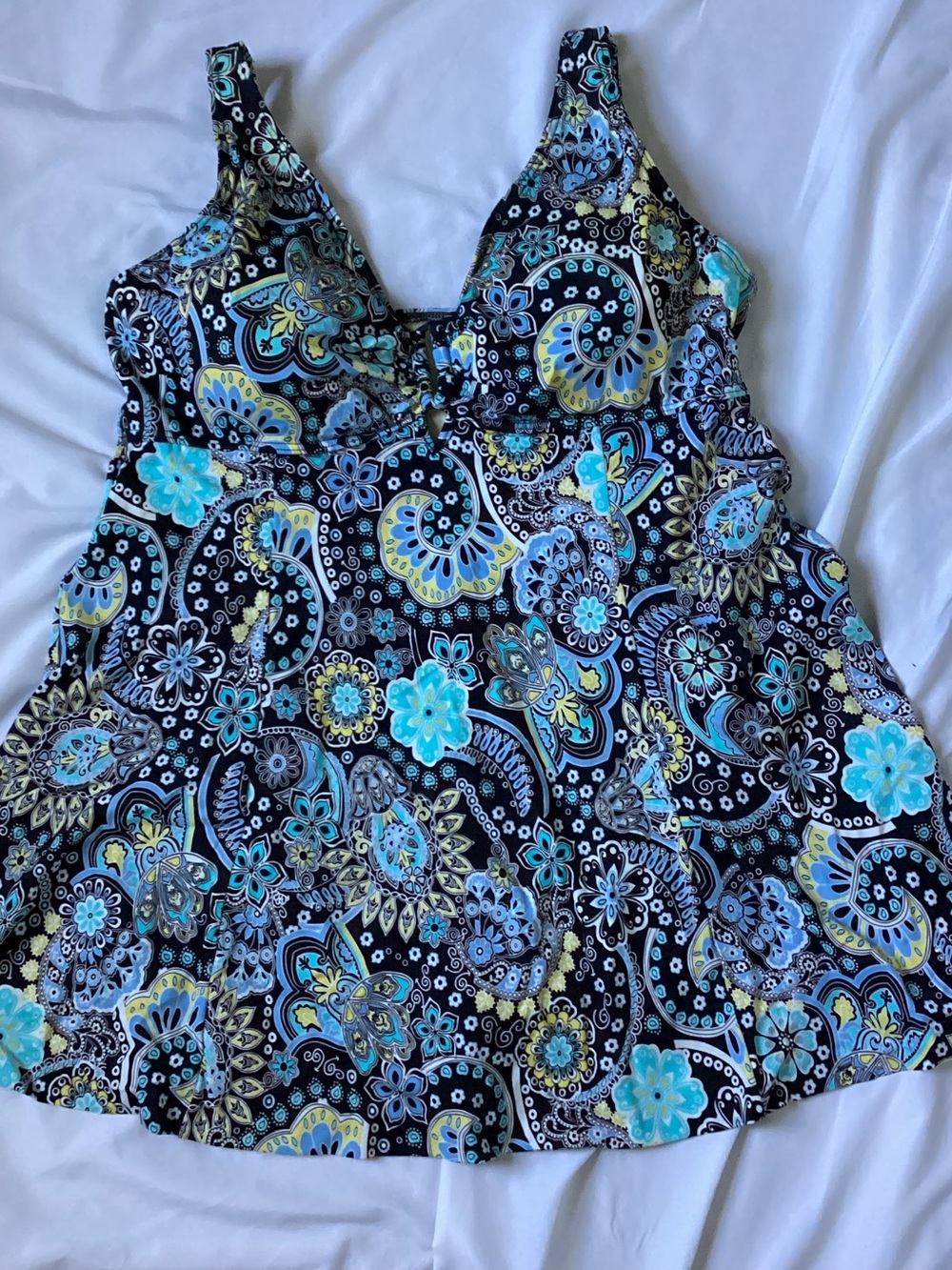 Ladies It Figures Print One Piece Bathing Suit Size 20W